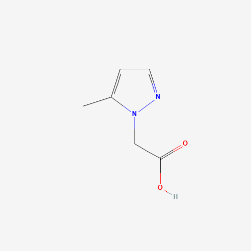 (5-Methyl-1H-pyrazol-1-yl)acetic acid (CAS: 180741-44-0) - Chemical Structure and Molecular Formula 
