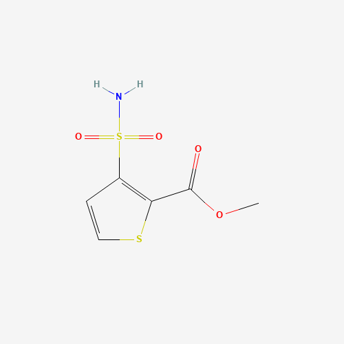 Methyl 3-(aminosulfonyl)thiophene-2-carboxylate (CAS: 59337-93-8) - Chemical Structure and Molecular Formula 