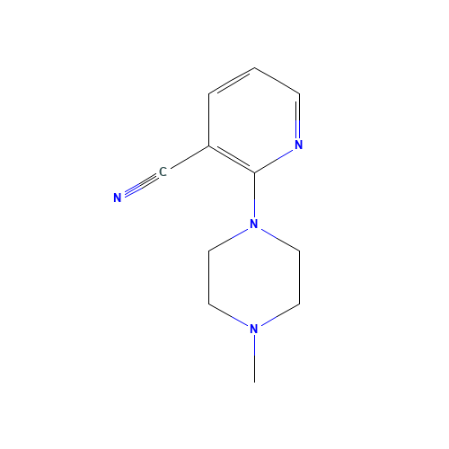 2-(4-Methylpiperazin-1-yl)nicotinonitrile (CAS: 52943-14-3) - Chemical Structure and Molecular Formula 