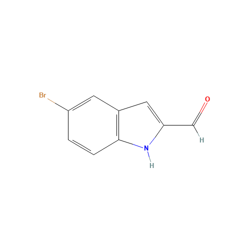 5-Bromo-1H-indole-2-carbaldehyde (CAS: 53590-50-4) - Chemical Structure and Molecular Formula 