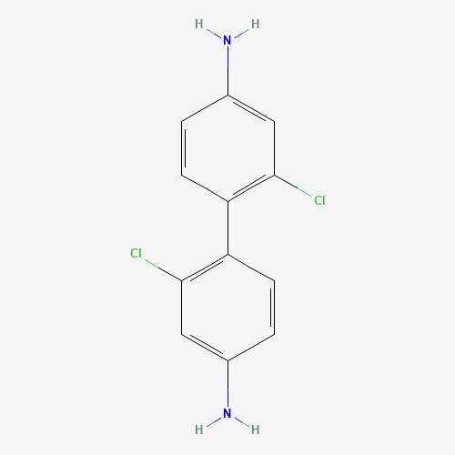 2,2'-Dichloro-1,1'-biphenyl-4,4'-diamine (CAS: 84-68-4) - Chemical Structure and Molecular Formula 