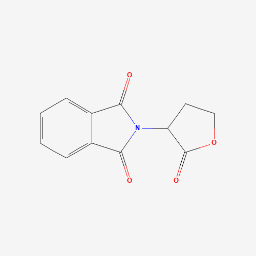 2-(2-Oxotetrahydrofuran-3-yl)-1H-isoindole-1,3(2H)-dione (CAS: 42473-02-9) - Chemical Structure and Molecular Formula 