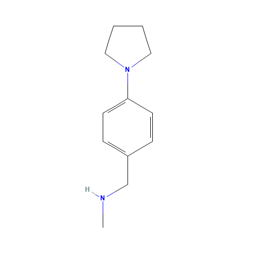 N-Methyl-N-(4-pyrrolidin-1-ylbenzyl)amine (CAS: 823188-79-0) - Chemical Structure and Molecular Formula 