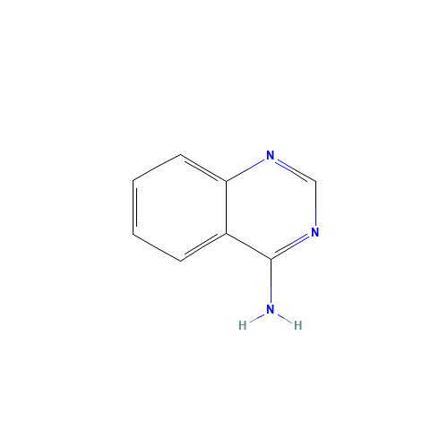 4-Quinazolinamine (CAS: 15018-66-3) - Chemical Structure and Molecular Formula 