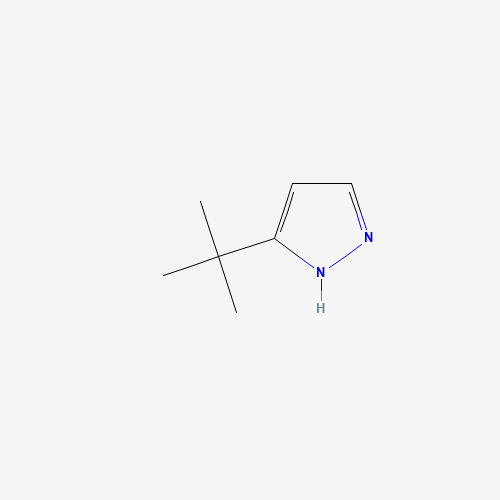 3-tert-Butyl-1H-pyrazole (CAS: 15802-80-9) - Chemical Structure and Molecular Formula 