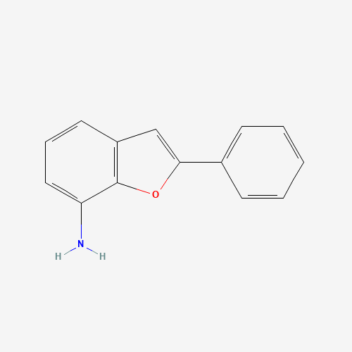 2-Phenyl-1-benzofuran-7-amine (CAS: 77083-99-9) - Chemical Structure and Molecular Formula 