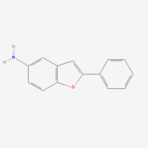 2-Phenyl-1-benzofuran-5-amine (CAS: 77084-15-2) - Chemical Structure and Molecular Formula 