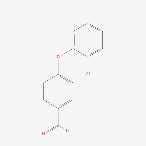 4-(2-Chlorophenoxy)benzaldehyde (CAS: 158771-11-0) - Chemical Structure and Molecular Formula 