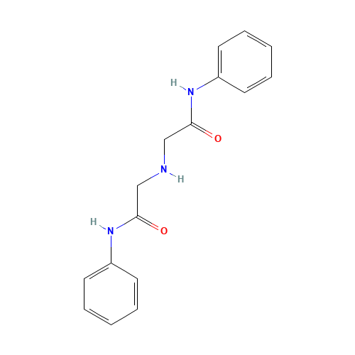 2-[(2-Anilino-2-oxoethyl)amino]-N-phenylacetamide (CAS: 5408-28-6) - Chemical Structure and Molecular Formula 
