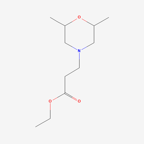 Ethyl 3-(2,6-dimethylmorpholin-4-yl)propanoate (CAS: 71172-51-5) - Chemical Structure and Molecular Formula 