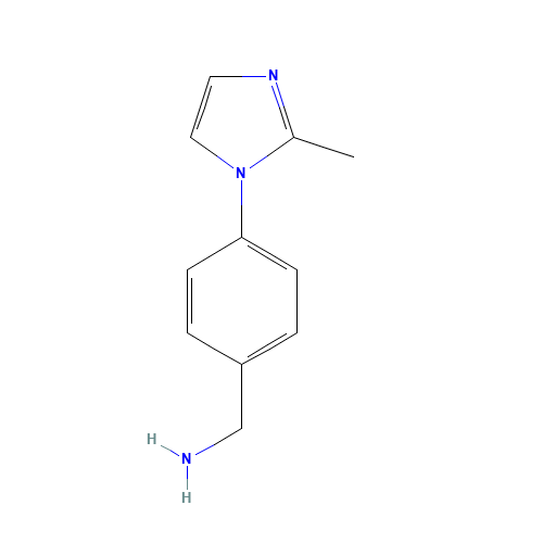 1-[4-(2-Methyl-1H-imidazol-1-yl)phenyl]methanamine (CAS: 883291-45-0) - Related Chemical Product
