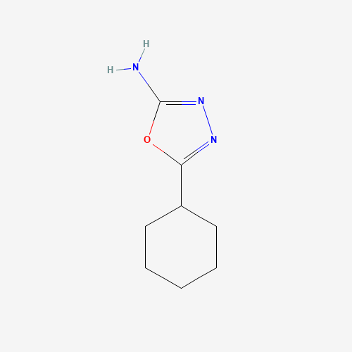 5-Cyclohexyl-1,3,4-oxadiazol-2-amine (CAS: 98427-18-0) - Chemical Structure and Molecular Formula 