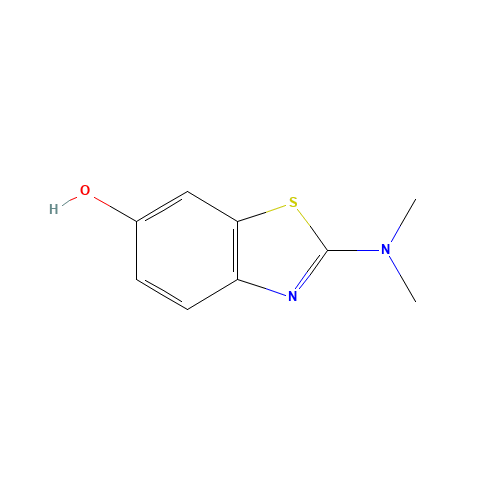 2-(Dimethylamino)-1,3-benzothiazol-6-ol (CAS: 943-04-4) - Chemical Structure and Molecular Formula 