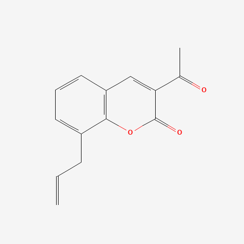 3-Acetyl-8-allyl-2H-chromen-2-one chemical structure 3-Acetyl-8-allyl-2H-chromen-2-one (CAS: 6301-16-2) - Chemical Structure and Molecular Formula