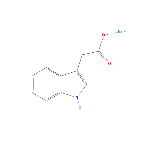 1H-Indol-3-ylacetic acid (CAS: 6505-45-9) - Chemical Structure and Molecular Formula 