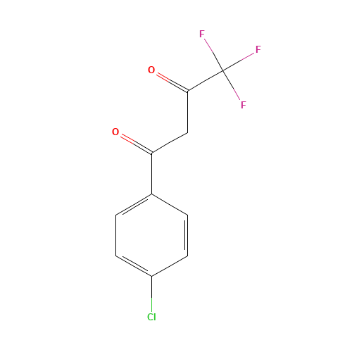 1-(4-Chlorophenyl)-4,4,4-trifluoro-1,3-butanedione (CAS: 18931-60-7) - Chemical Structure and Molecular Formula 