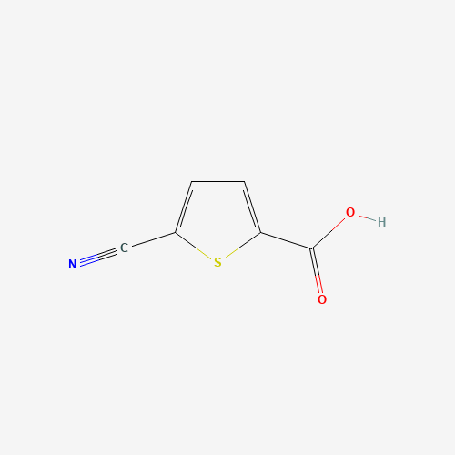 5-Cyanothiophene-2-carboxylic acid chemical structure 5-Cyanothiophene-2-carboxylic acid (CAS: 59786-39-9) - Chemical Structure and Molecular Formula