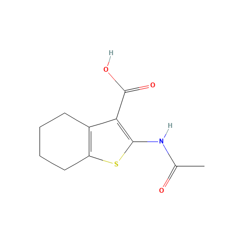 2-(Acetylamino)-4,5,6,7-tetrahydro-1-benzothiophene-3-carboxylic acid (CAS: 13130-43-3) - Related Chemical Product
