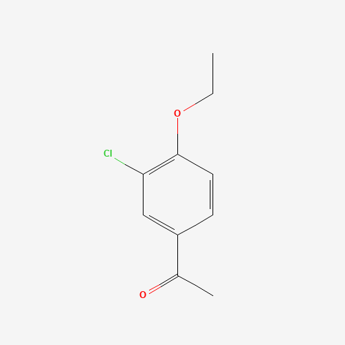 1-(3-Chloro-4-ethoxyphenyl)ethanone (CAS: 37612-59-2) - Chemical Structure and Molecular Formula 