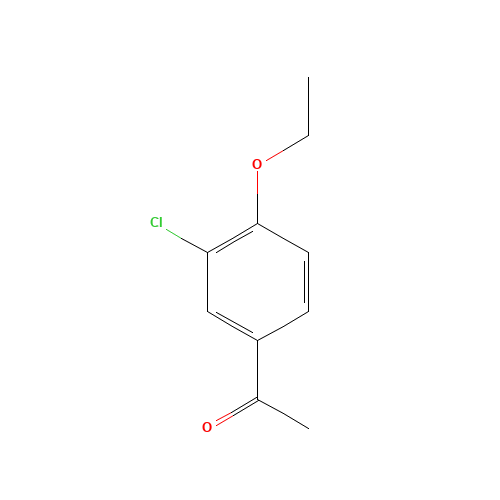 1-(3-Chloro-4-ethoxyphenyl)ethanone (CAS: 37612-59-2) - Chemical Structure and Molecular Formula 