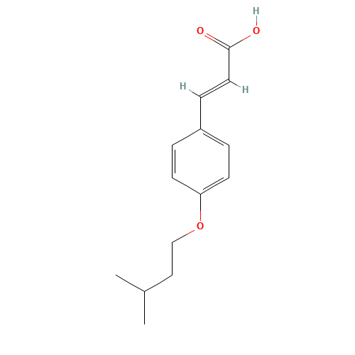 (2E)-3-[4-(3-Methylbutoxy)phenyl]acrylic acid (CAS: 20718-99-4) - Related Chemical Product