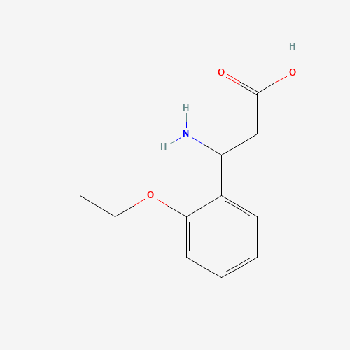 3-Amino-3-(2-ethoxyphenyl)propanoic acid (CAS: 299440-58-7) - Chemical Structure and Molecular Formula 