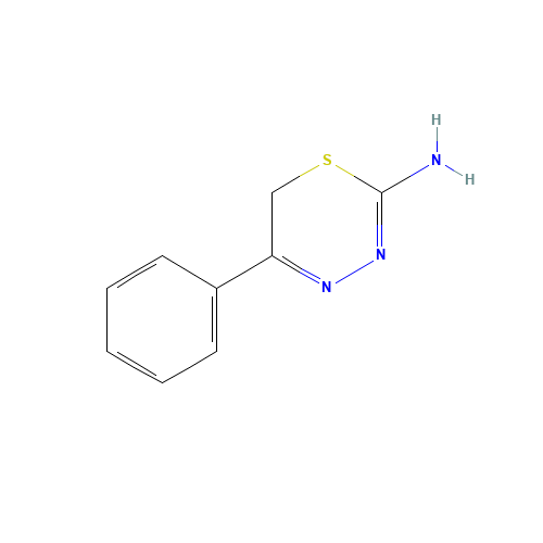 5-Phenyl-6H-1,3,4-thiadiazin-2-amine (CAS: 58954-39-5) - Chemical Structure and Molecular Formula 