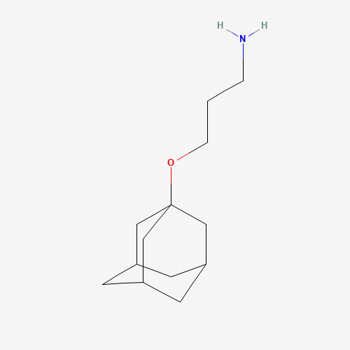 3-(1-Adamantyloxy)propan-1-amine (CAS: 21624-07-7) - Chemical Structure and Molecular Formula 