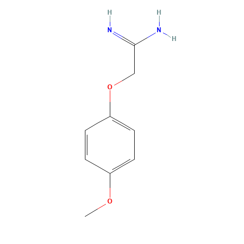 2-(4-Methoxyphenoxy)ethanimidamide (CAS: 133915-35-2) - Chemical Structure and Molecular Formula 