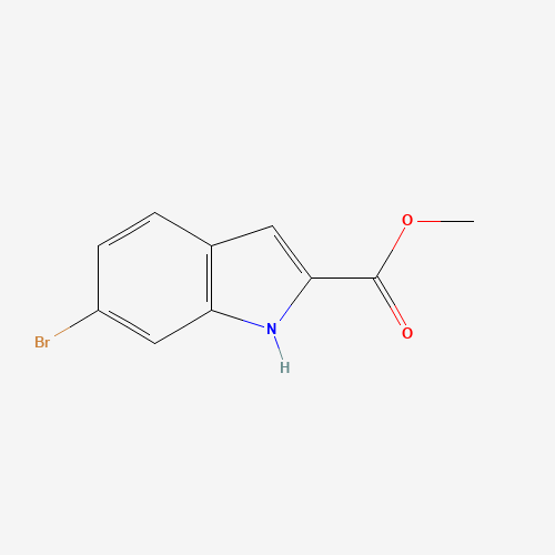 Methyl 6-bromo-1H-indole-2-carboxylate (CAS: 372089-59-3) - Chemical Structure and Molecular Formula 
