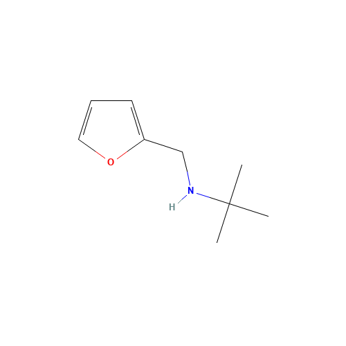 N-(tert-Butyl)-N-(2-furylmethyl)amine (CAS: 115881-56-6) - Chemical Structure and Molecular Formula 