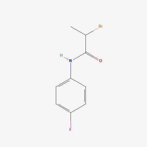 2-Bromo-N-(4-fluorophenyl)propanamide (CAS: 905797-71-9) - Chemical Structure and Molecular Formula 