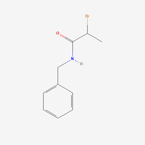N-Benzyl-2-bromopropanamide (CAS: 6653-71-0) - Chemical Structure and Molecular Formula 