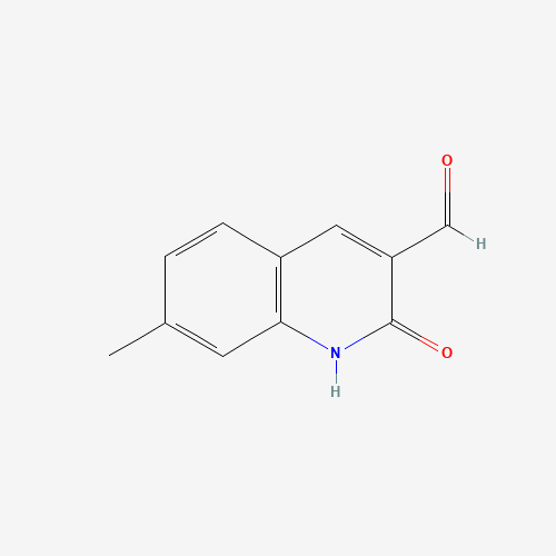 2-Hydroxy-7-methylquinoline-3-carbaldehyde (CAS: 80231-41-0) - Chemical Structure and Molecular Formula 