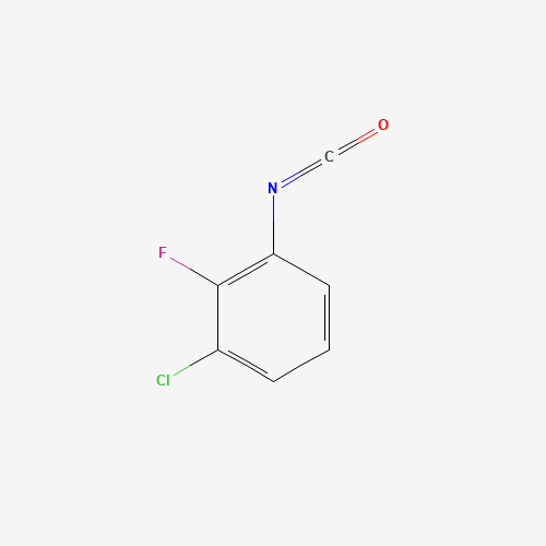 1-Chloro-2-fluoro-3-isocyanatobenzene (CAS: 69922-25-4) - Chemical Structure and Molecular Formula 