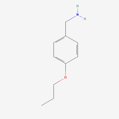 (4-Propoxybenzyl)amine (CAS: 21244-33-7) - Chemical Structure and Molecular Formula 