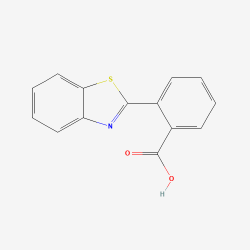 2-(1,3-Benzothiazol-2-yl)benzoic acid (CAS: 6340-29-0) - Chemical Structure and Molecular Formula 