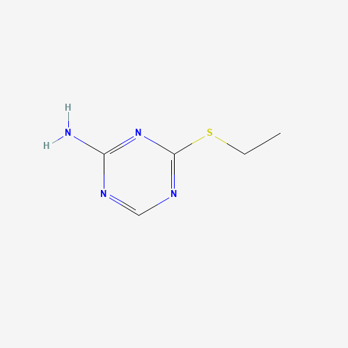 4-(Ethylthio)-1,3,5-triazin-2-amine (CAS: 1030520-58-1) - Chemical Structure and Molecular Formula 