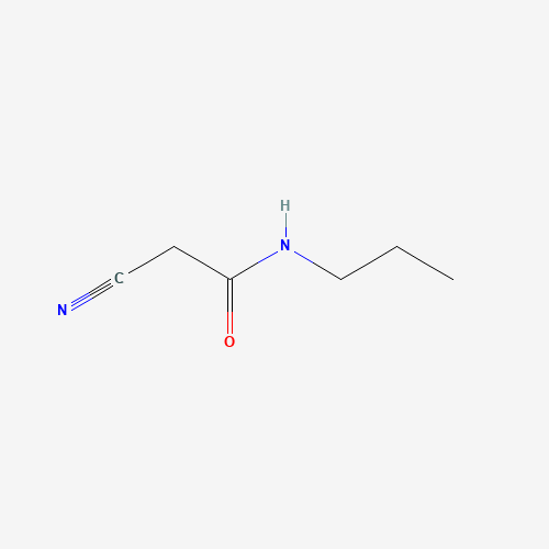 2-Cyano-N-propylacetamide (CAS: 52493-35-3) - Chemical Structure and Molecular Formula 