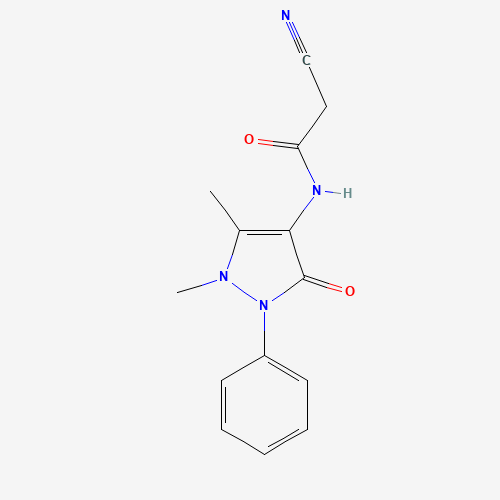 2-Cyano-N-(1,5-dimethyl-3-oxo-2-phenyl-2,3-dihydro-1H-pyrazol-4-yl)acetamide (CAS: 70373-49-8) - Related Chemical Product