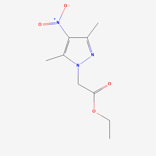 Ethyl (3,5-dimethyl-4-nitro-1H-pyrazol-1-yl)-acetate (CAS: 5679-18-5) - Chemical Structure and Molecular Formula 