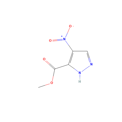 Methyl 4-nitro-1H-pyrazole-3-carboxylate (CAS: 138786-86-4) - Chemical Structure and Molecular Formula 