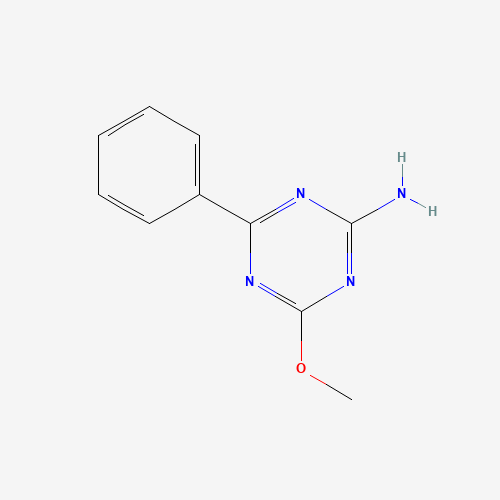 4-Methoxy-6-phenyl-1,3,5-triazin-2-amine (CAS: 30369-38-1) - Chemical Structure and Molecular Formula 