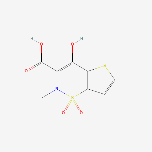 Methyl 4-hydroxy-2-methyl-2H-thieno[2,3-e][1,2]-thiazine-3-carboxylate 1,1-dioxide (CAS: 868393-66-2) - Chemical Structure and Molecular Formula 