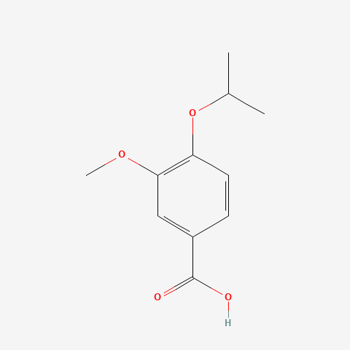 4-Isopropoxy-3-methoxybenzoic acid (CAS: 3535-33-9) - Chemical Structure and Molecular Formula 