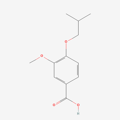 4-Isobutoxy-3-methoxybenzoic acid (CAS: 3535-35-1) - Chemical Structure and Molecular Formula 