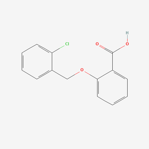 2-[(2-Chlorobenzyl)oxy]benzoic acid (CAS: 52803-70-0) - Chemical Structure and Molecular Formula 