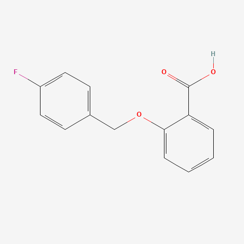 2-[(4-Fluorobenzyl)oxy]benzoic acid (CAS: 396-11-2) - Chemical Structure and Molecular Formula 