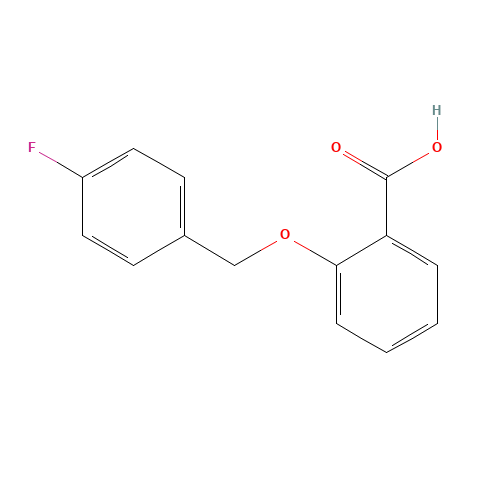 2-[(4-Fluorobenzyl)oxy]benzoic acid (CAS: 396-11-2) - Chemical Structure and Molecular Formula 