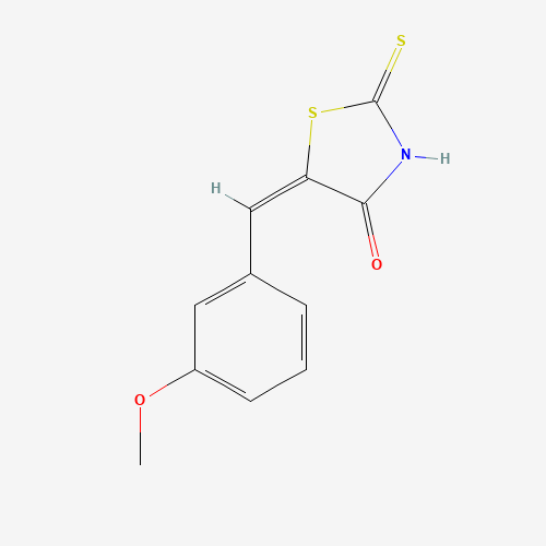 (5E)-2-Mercapto-5-(3-methoxybenzylidene)-1,3-thiazol-4(5H)-one (CAS: 81154-02-1) - Chemical Structure and Molecular Formula 